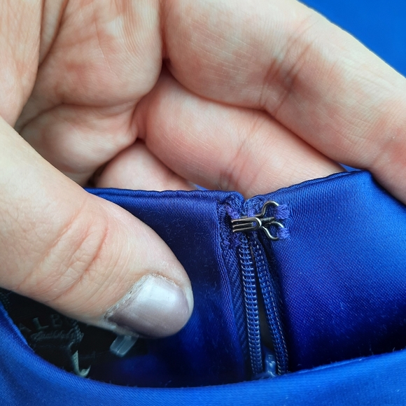 Talbots High Neck Twist Front Sleeveless Short Dress Wedding MOB Spring 4P NEW - Picture 8 of 13